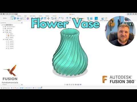 Fusion 360 Tutorial: Flower vase