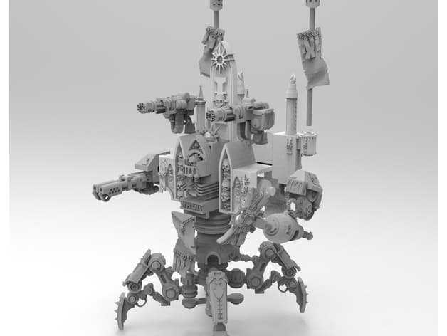 Battle Sister Mech Crawler – Adeptas Sororitas Dreadnought Proxy (28–32mm Scale)