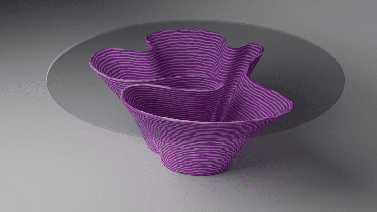 Organic 3D Printable Table