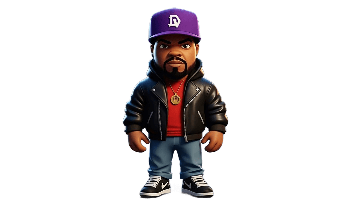 3D Printable Collectible Figure – Ice Cube Inspired