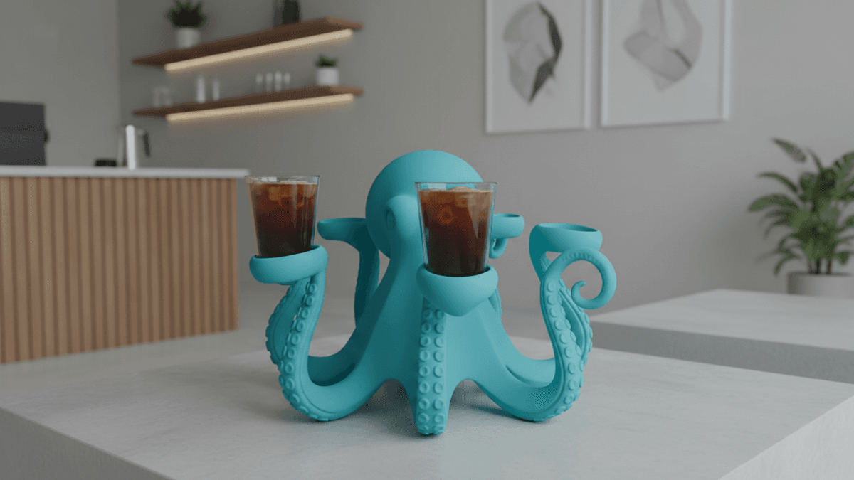 Octopus-Shaped Cup Holder
