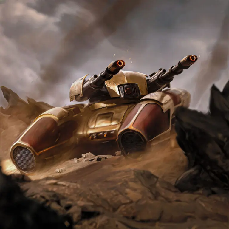 Caladius Grav-Tank – Adeptus Custodes Battle Tank (Both Turret Options)