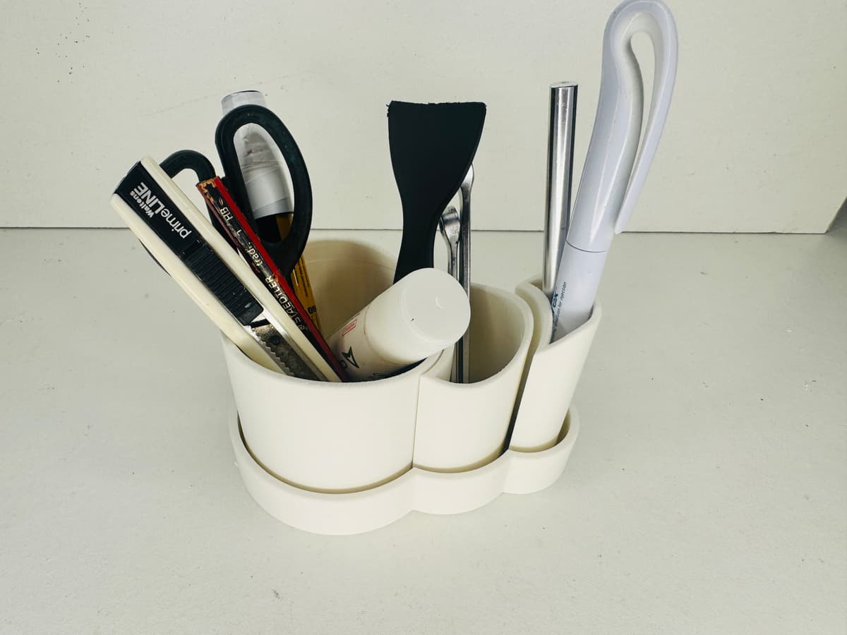 Modular Desk Organiser with Multi-Compartment Holders