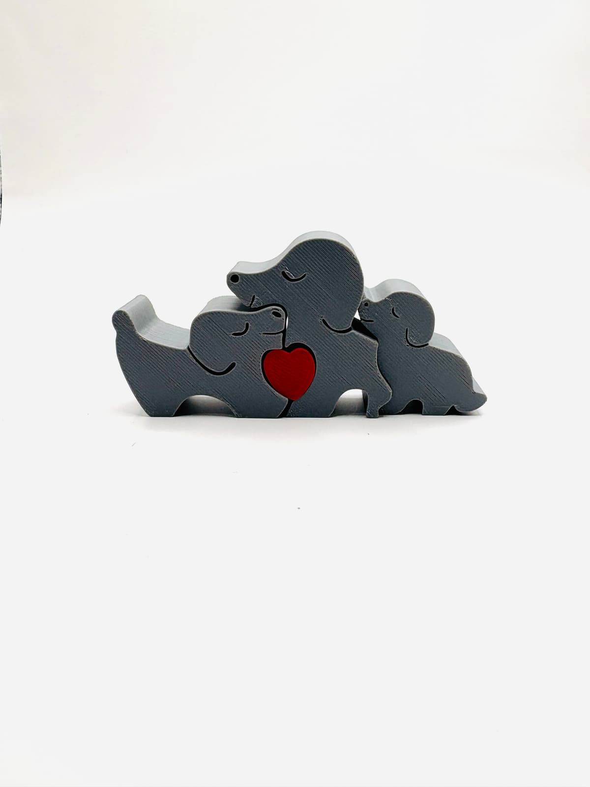 Dog Family Décor Puzzle – Interlocking Shelf Ornament