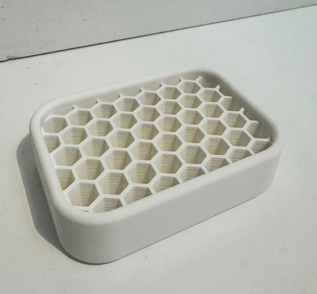 Honeycomb Soap Dish – Self-Draining Bathroom Tray
