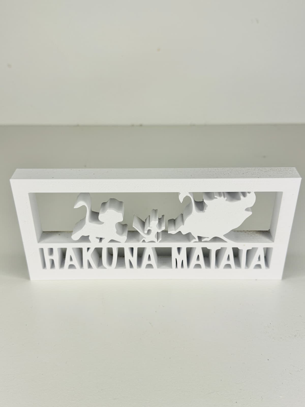 🌿 Hakuna Matata – Inspirational Shelf Frame Decor