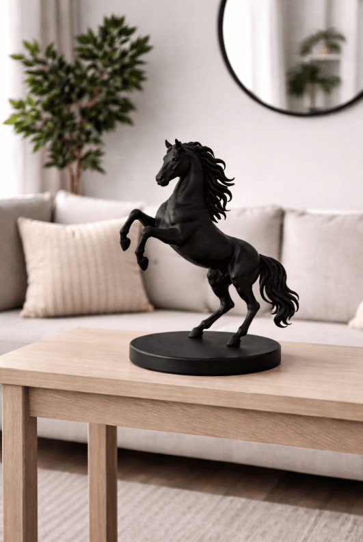 3D Horse Statue STL File | Rearing Horse Sculpture | Modern Home Decor | 3D Printable Horse Figurine | Digital Download