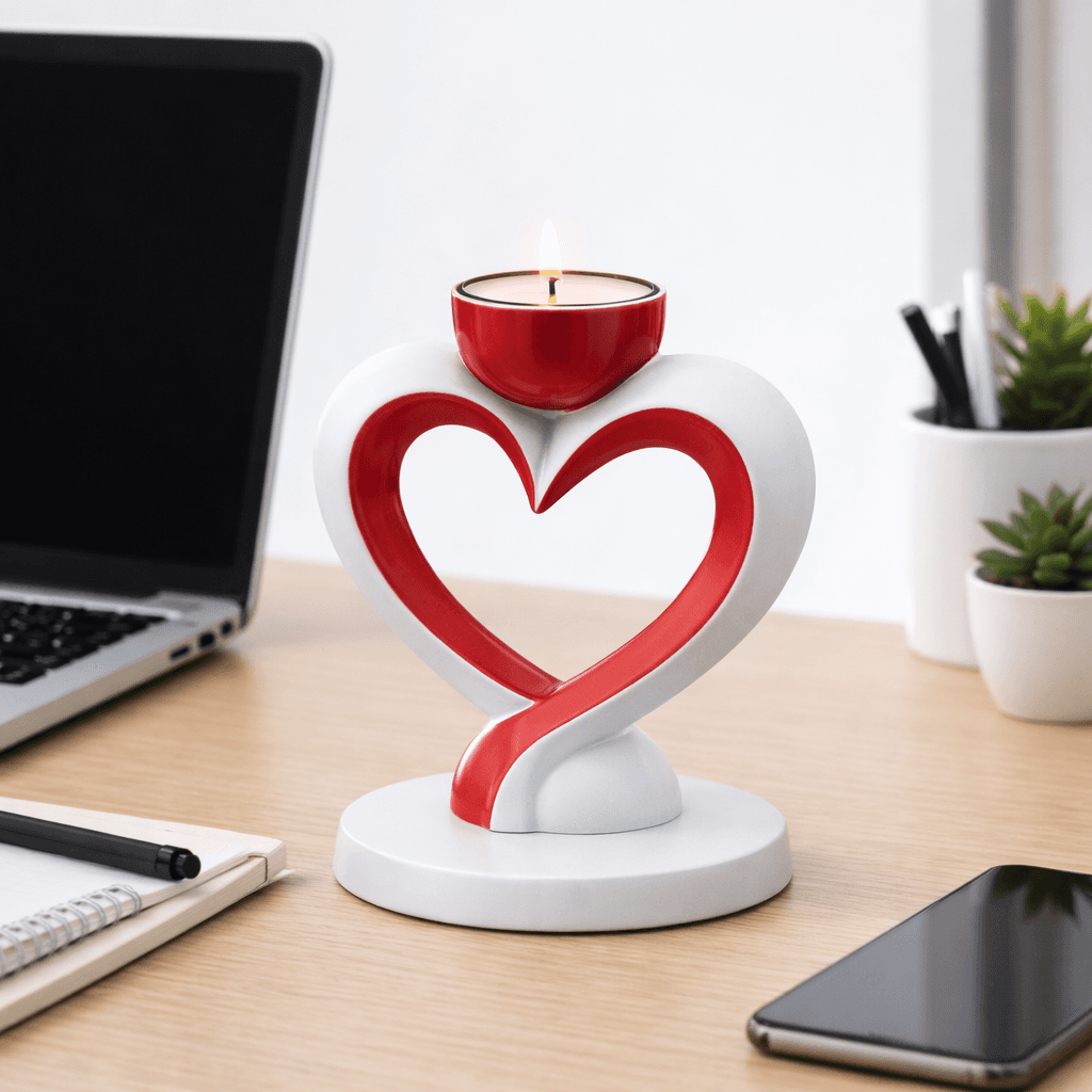 Heart Candle Holder STL File – Valentine’s Day 3D Print – Romantic Decor – Digital Download