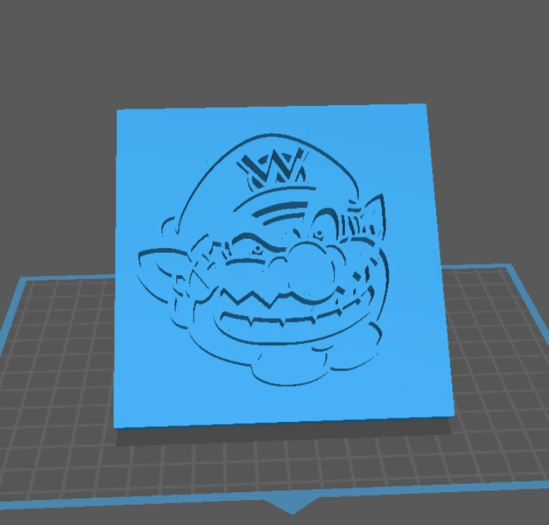 Plaque Tête Wario