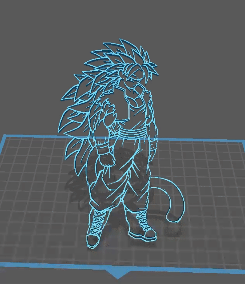 San Goku Saiyan - Dragon Ball Wall Art