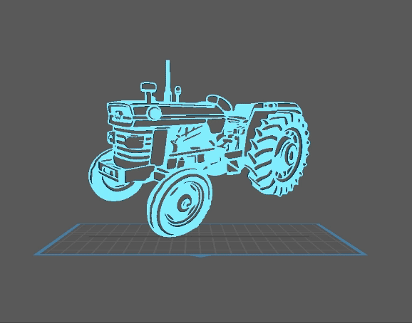 Tractor - Massey Fergusson MF 165 Wall Art