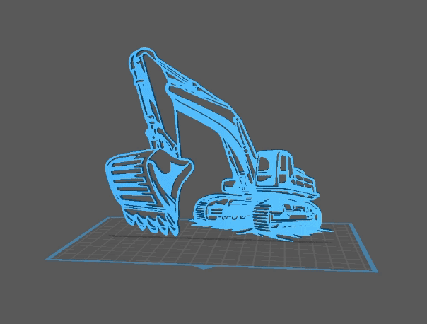 Excavator - Wall Art