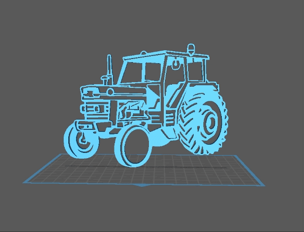 Tractor - Massey Fergusson 188 Wall Art