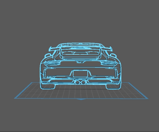 Porsche - 911 GT3 modele 991 Wall Art