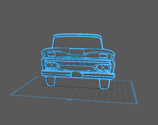 Chevrolet - C10 1961 Wall Art