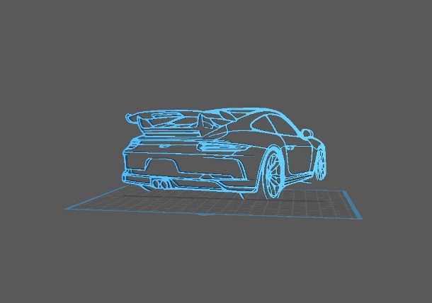 Porsche - 911 GT3 modele 991 Wall Art