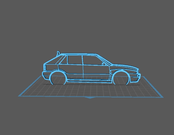 Lancia - Delta Wall Art