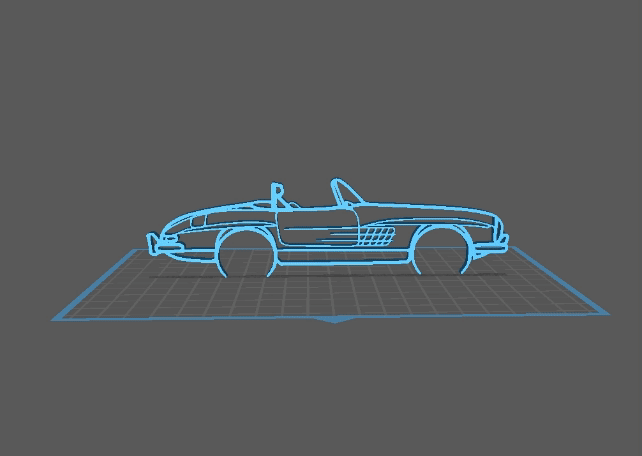 Mercedes - 300SL Roadster Wall Art