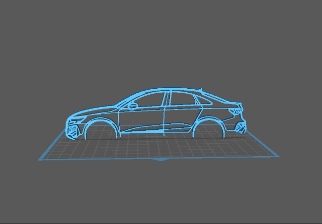 Audi - RS3 Berline Wall Art