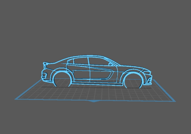 Dodge - Charger Hellcat Widebody Wall Art