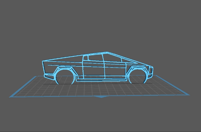 Tesla - Cybertruck Wall Art