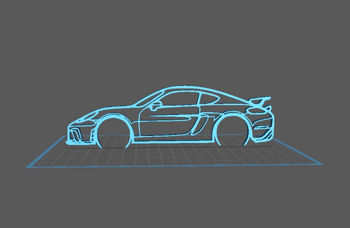 Porsche - 718 GT4 RS Wall Art