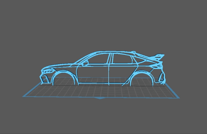 Honda - Civic FL5 Type R Wall Art