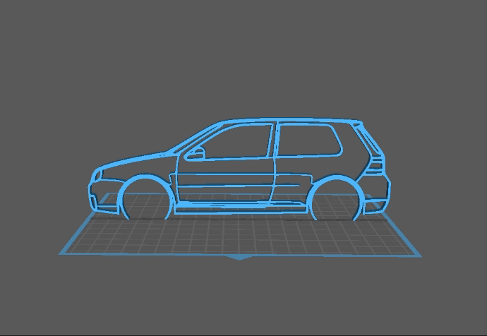 Volkswagen - Golf 4 R32 Wall Art