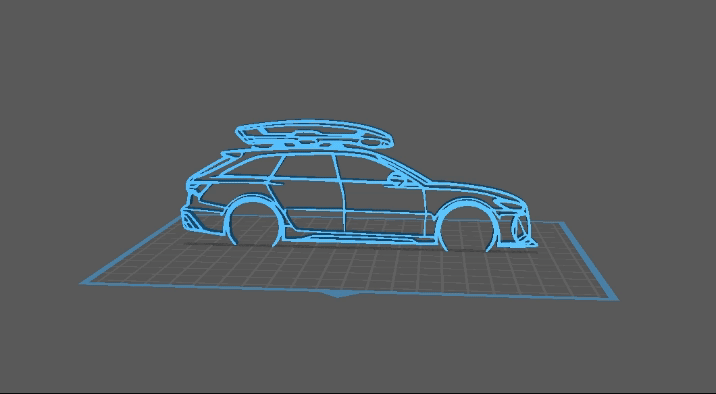 Audi - RS6 Coffre de toit Wall Art
