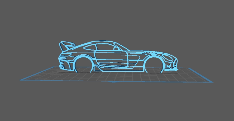 Mercedes - AMG GT Black Series Wall Art