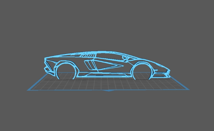 Lamborghini - Countach LP800 Wall Art