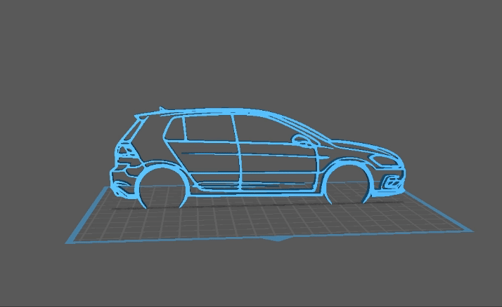 Volkswagen - Golf 7.5 Wall Art