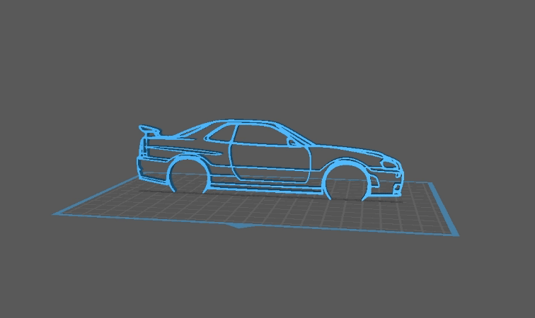 Nissan - R34 GTR Wall Art