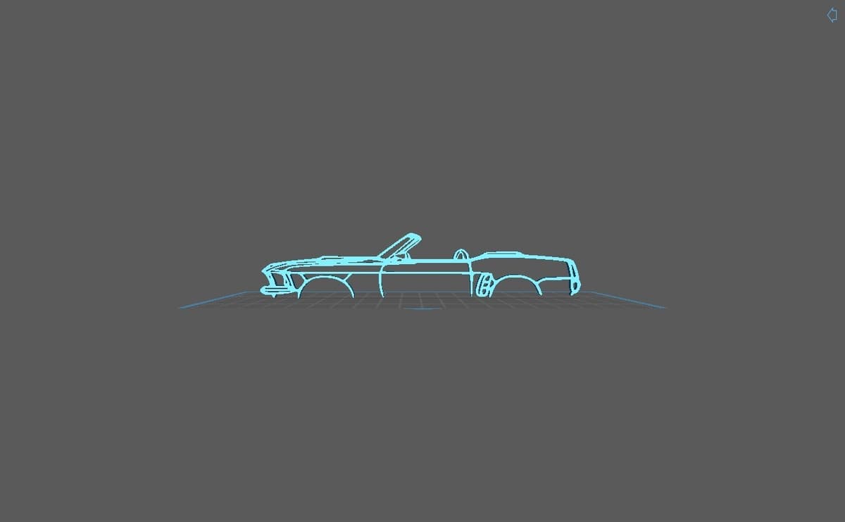 Ford - Mustang 351 V8 1969 Wall Art