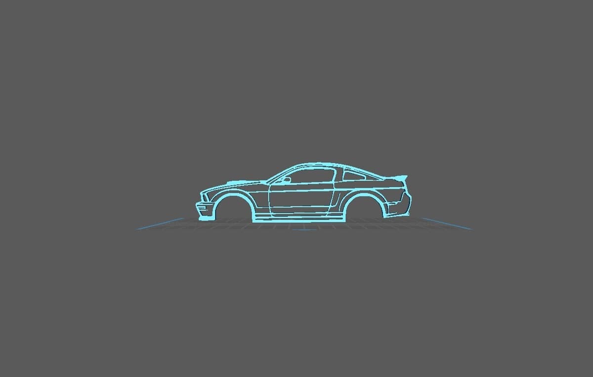 Ford - Mustang GT Fast Back 2008 Wall Art