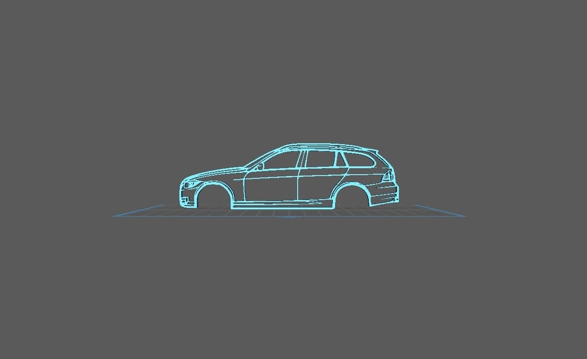 BMW - E91 2009 Wall Art