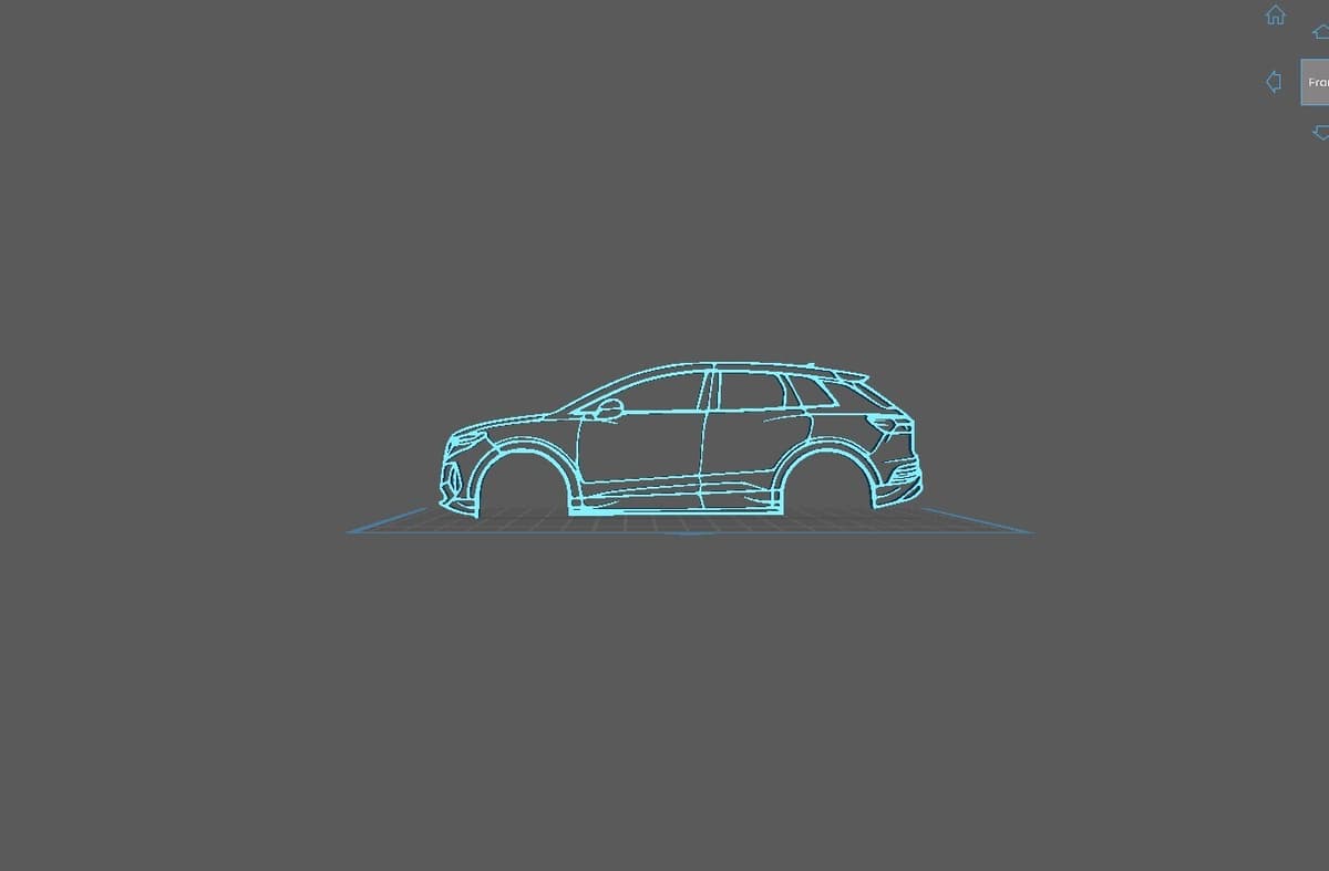 Audi - E-Tron Q4 2022 Wall Art