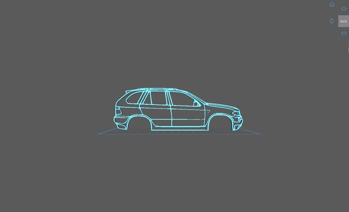 BMW - X5 E53 2000 Wall Art