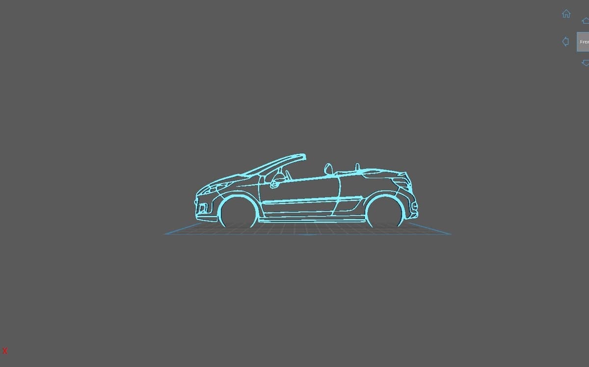 Peugeot - 207 cc 2010 Wall Art