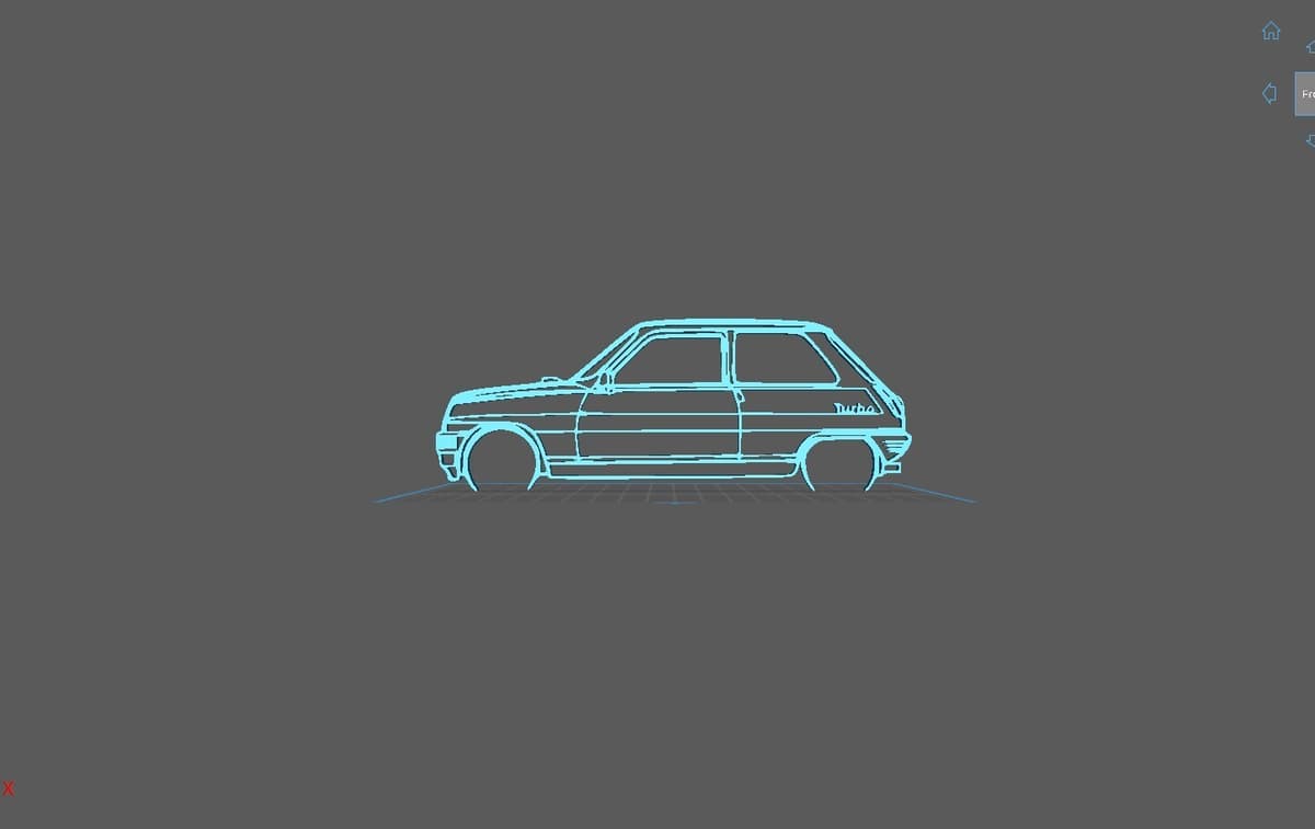 Renault - Alpine Turbo 5 1983 Wall Art