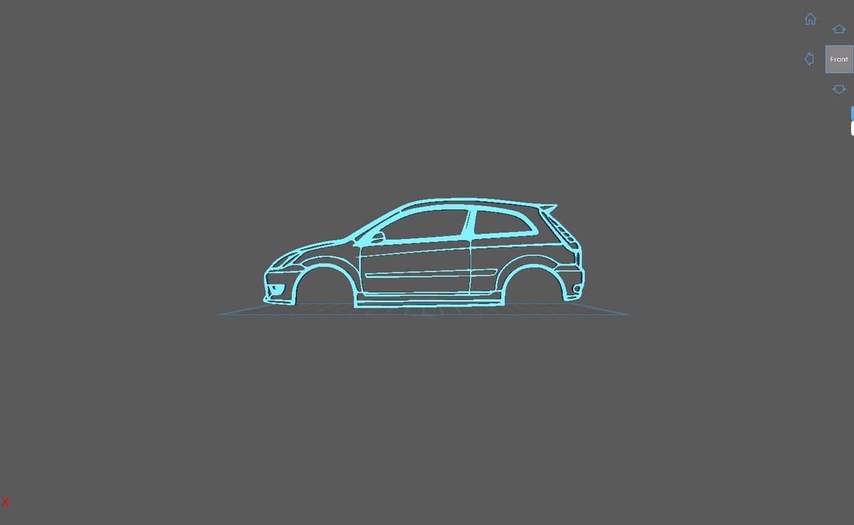Ford - Fiesta ST 150 2005 Wall Art