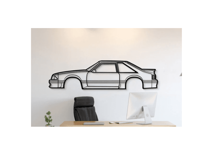 Ford - Mustang GT Hatchback 1988 Wall Art