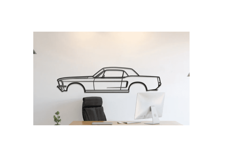 Ford - Mustang Hardtop 1968 Wall Art