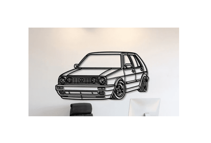 Volkswagen - Golf MK2 1990 Wall Art