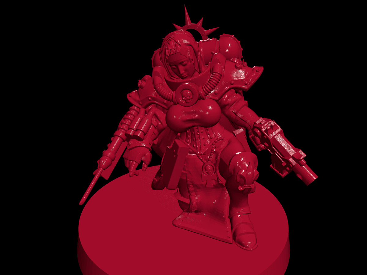 Battle Sisters Hospitaller – Adeptas Sororitas Battlefield Medic Proxy (28–32mm Scale)
