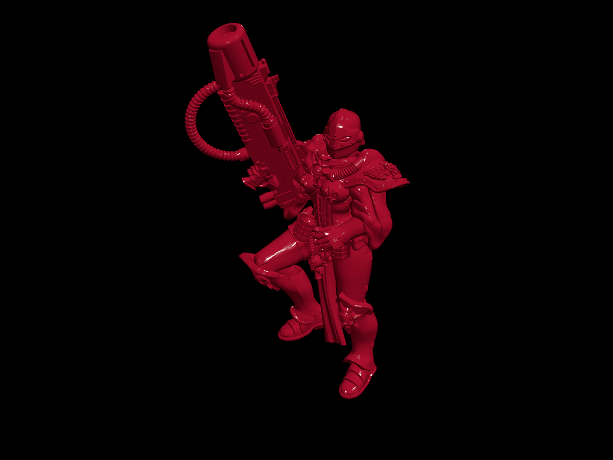 Melta Sister – Adeptas Sororitas Melta Gun Infantry Proxy (28–32mm Scale)