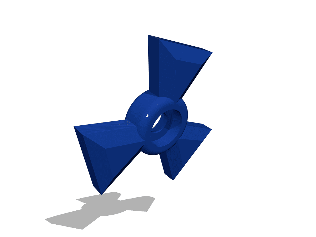 ☢️ Radioactive Fidget Spinner – Tri-Blade Hazard Design