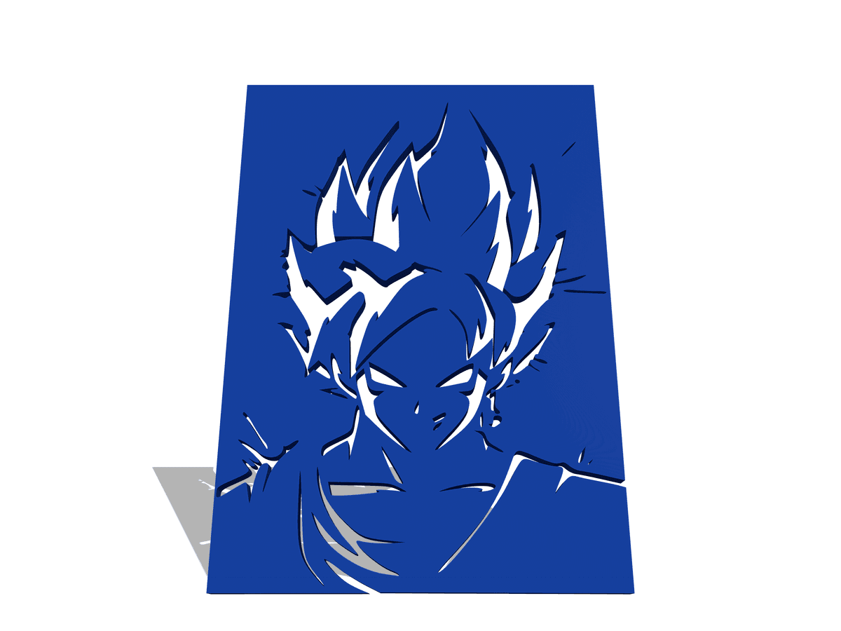 San Goku Saiyan - Dragon Ball Wall Art