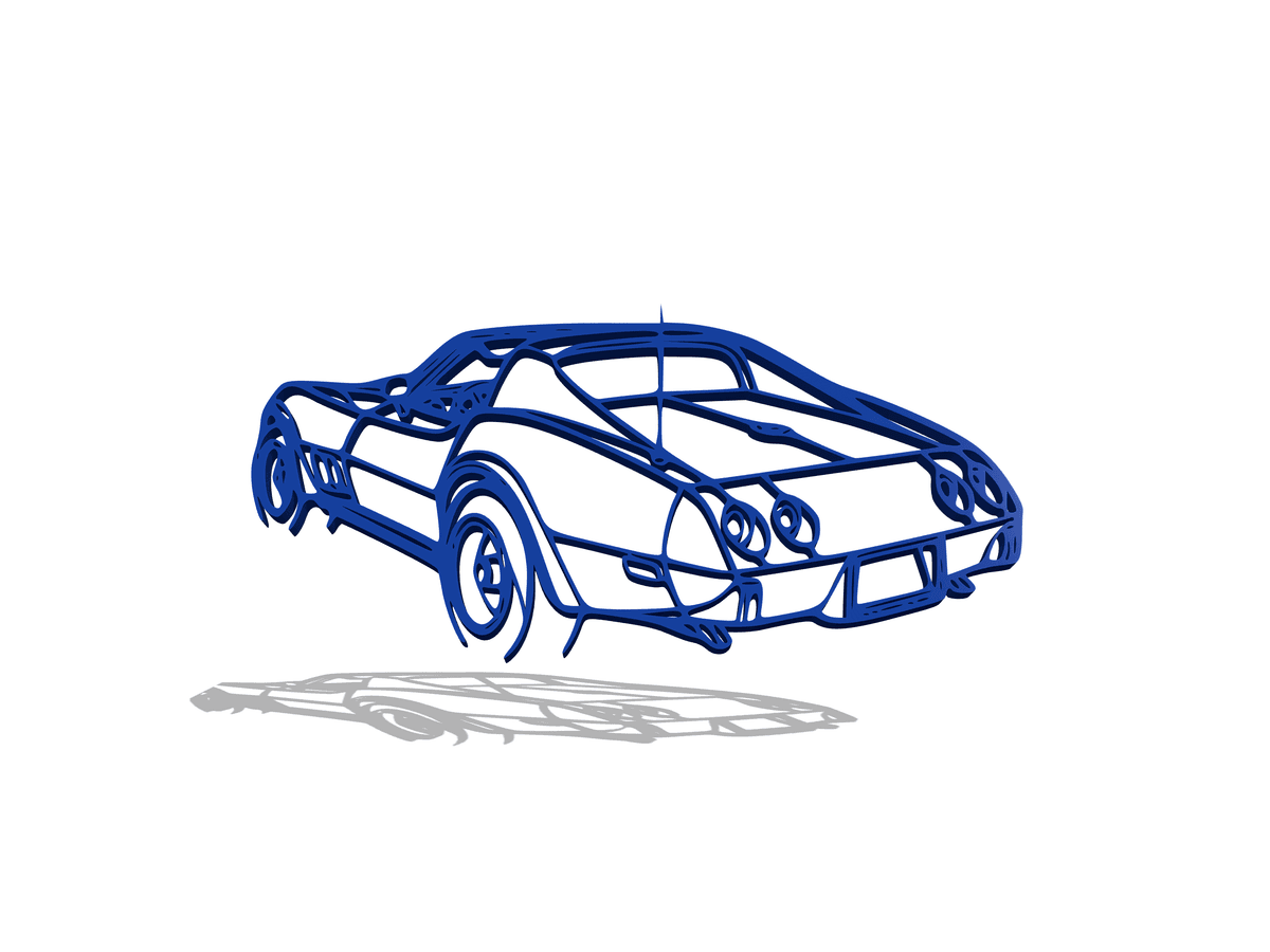 Chevrolet - Corvette C3 1976 Wall Art