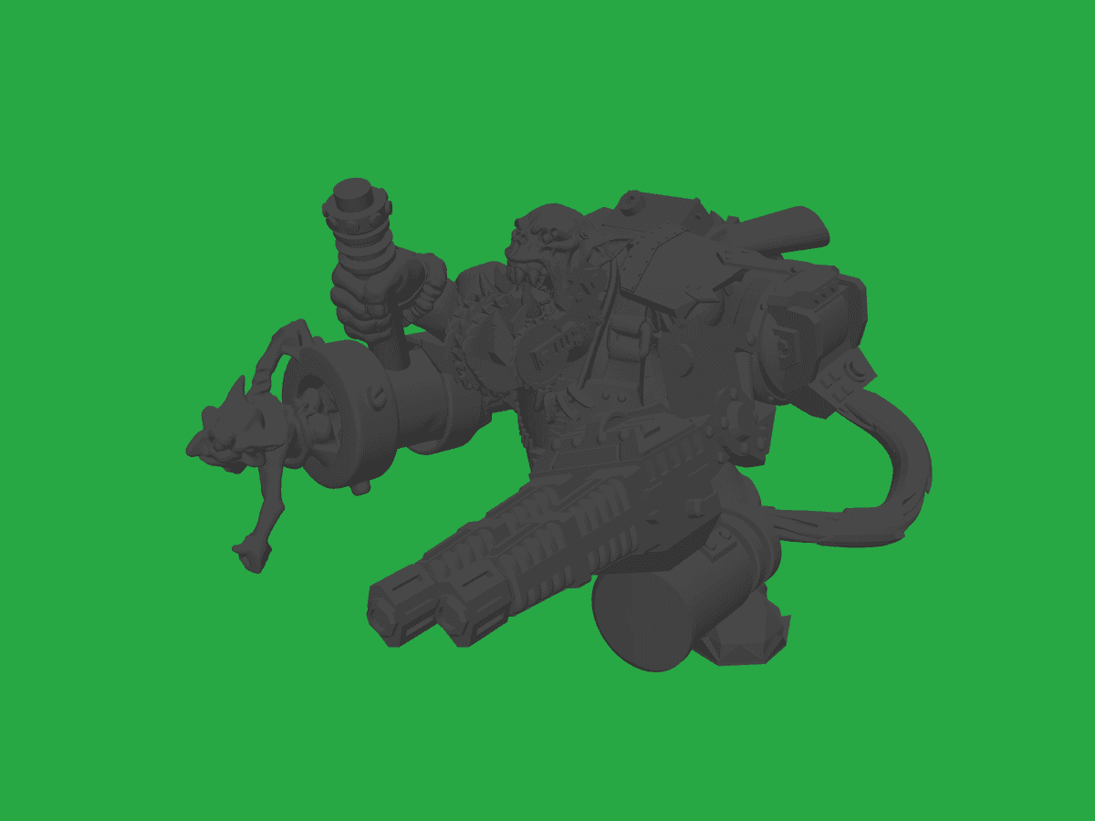 Big Mek with Shokk Attack Gun